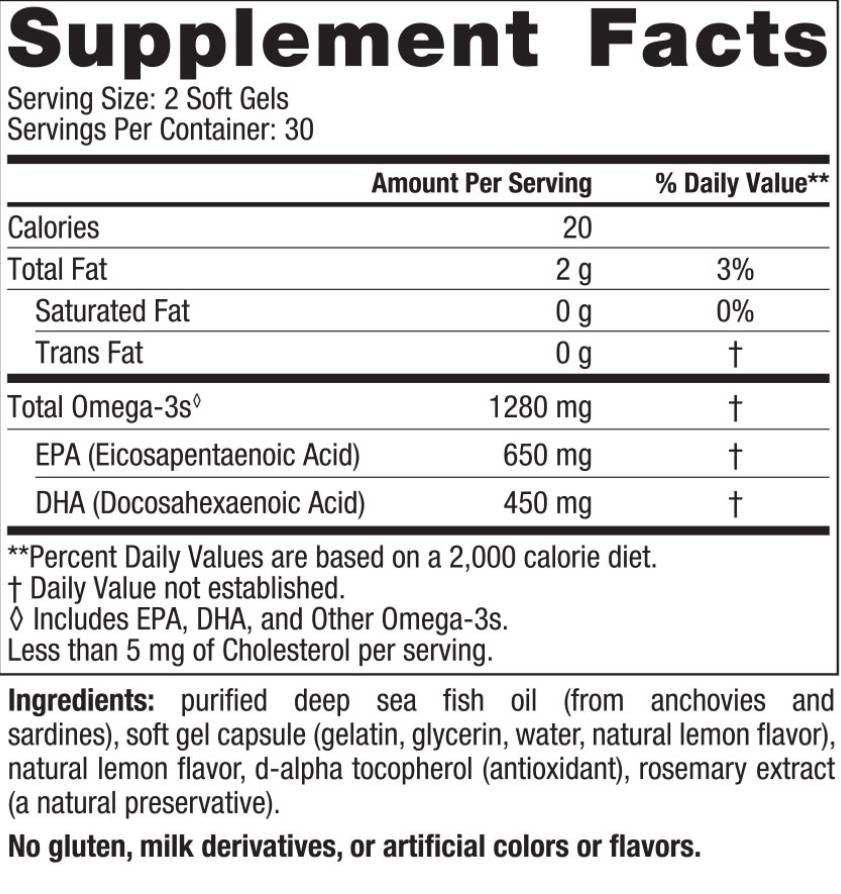 Ultimate Omega 1280 mg – 120 Gelkapseln