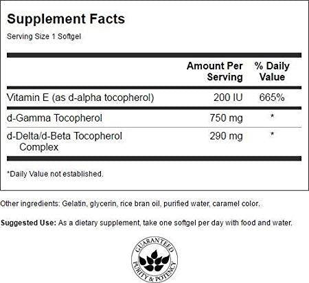 Ultrastarkes Gamma-Tocopherol 30 Gelkapseln