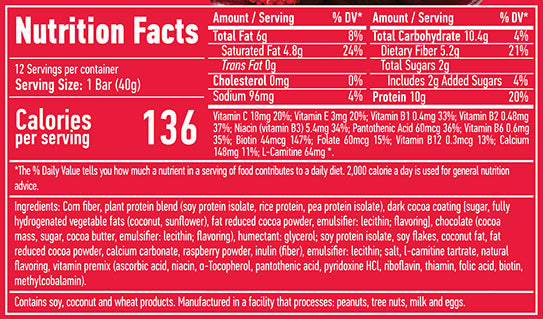 Vegane Riegelbox/12 x 40 g - 0,500 kg