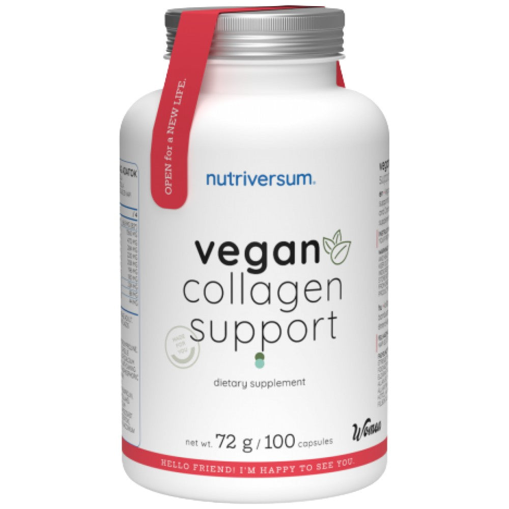 Vegane Kollagenunterstützung/mit Hyaluronsäure und Aminosäuren – 100 Kapseln