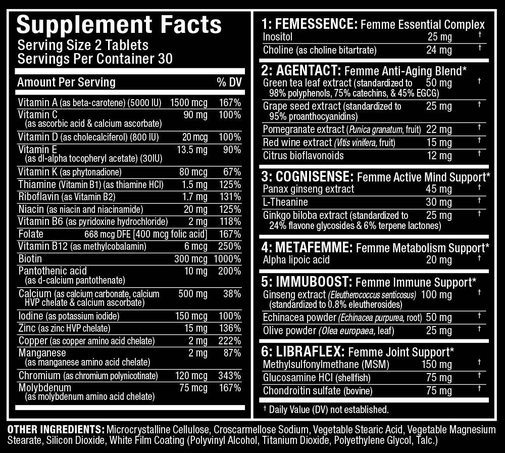 Vitaform / Premium Multi -Vitamin für Frauen - 60 Tabletten