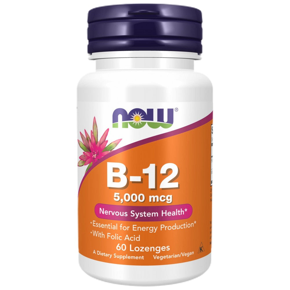 Vitamin B-12 5000 µg mit Folsäure – 60 Sublingualtabletten
