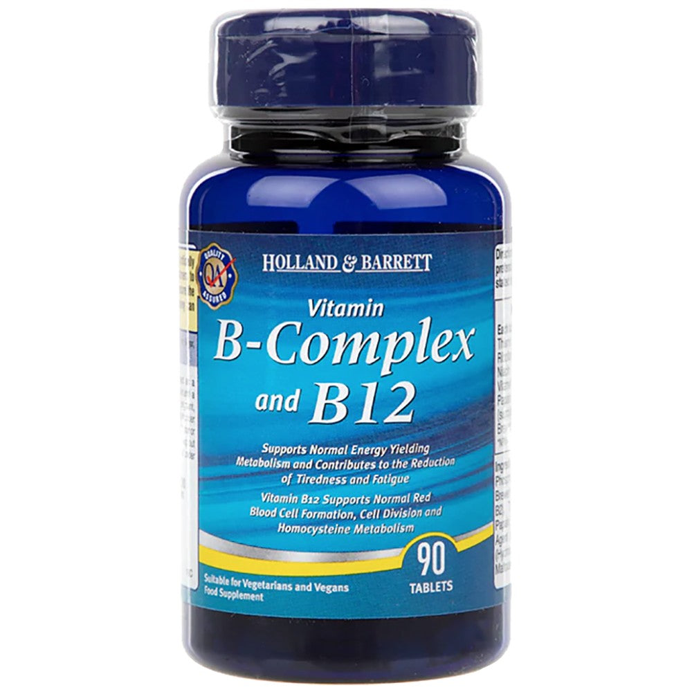 Vitamin B-Komplex und B12 90 Tabletten