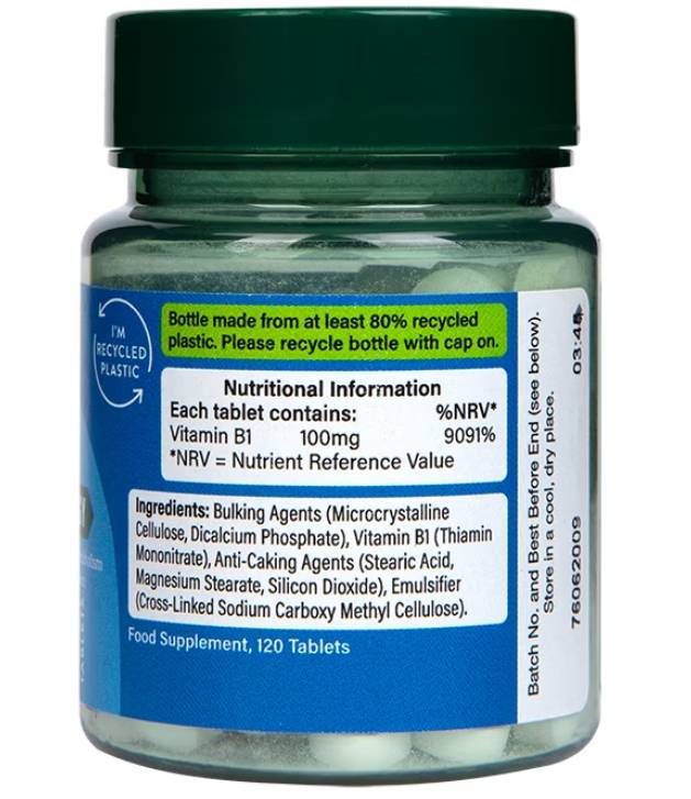 Vitamin B1 | Thiamin 100 mg – 120 Tabletten