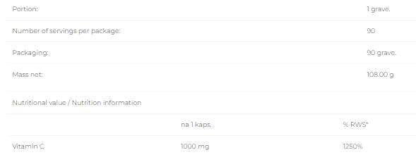 Vitamin C 1000 mg – 90 Kapseln