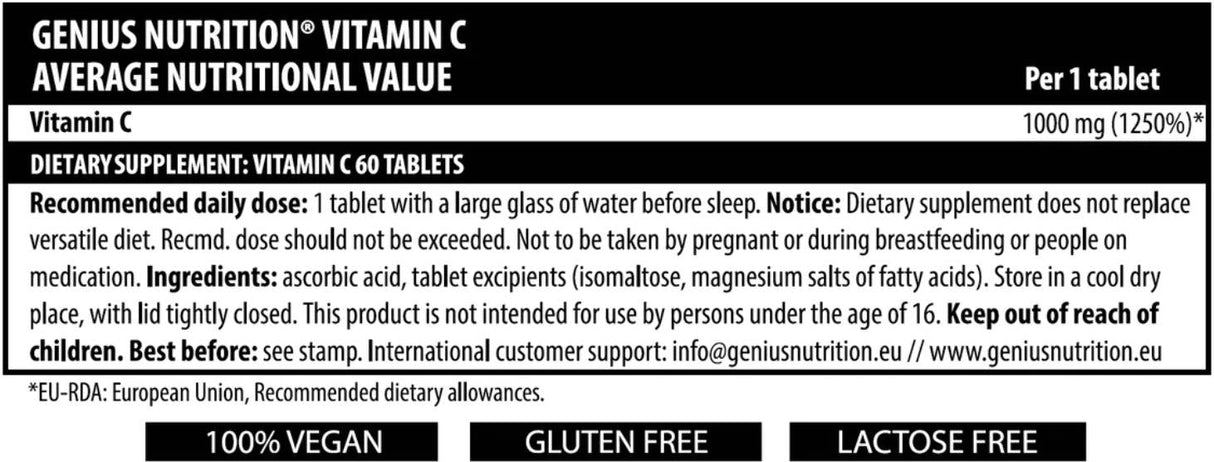 Vitamin C – 60 Tabletten