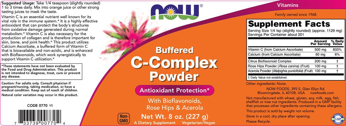 Vitamin-C-Komplex-Pulver – 227 Gramm