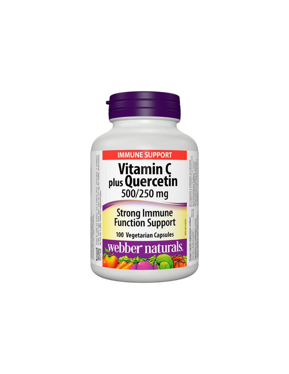 Vitamin C plus Quercetin – Vitamin C 500 mg + Quercetin 250 mg, 100 Kapseln