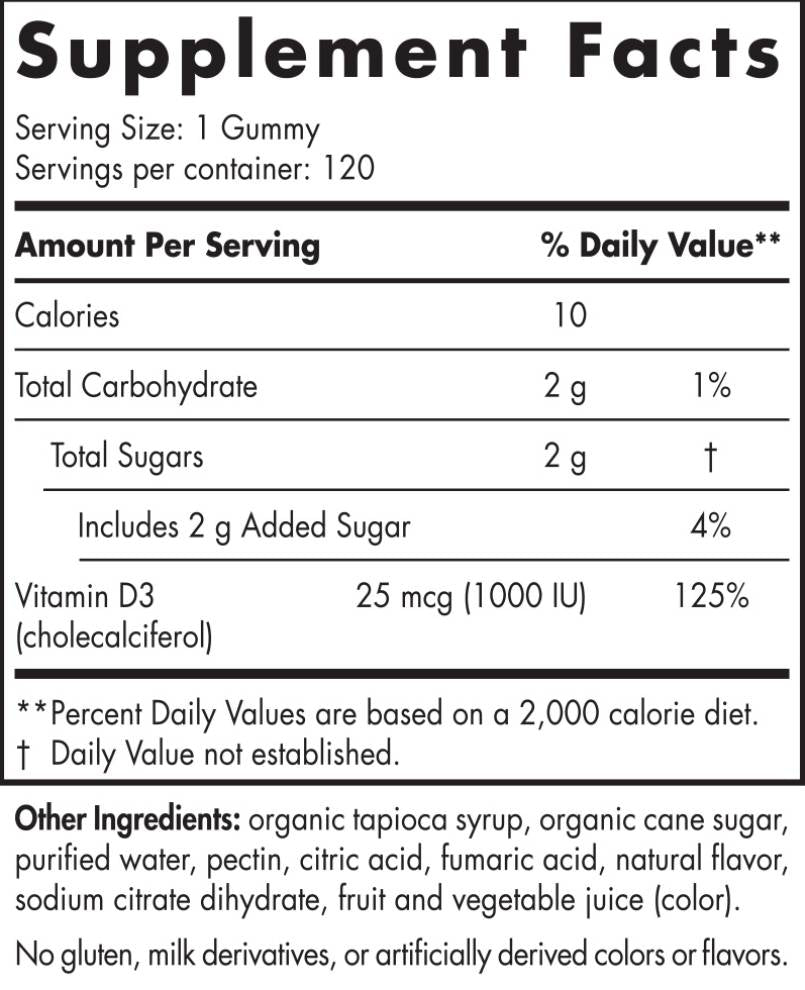 Vitamin D3 Gummies Sport 1000 IE – 120 Gummis