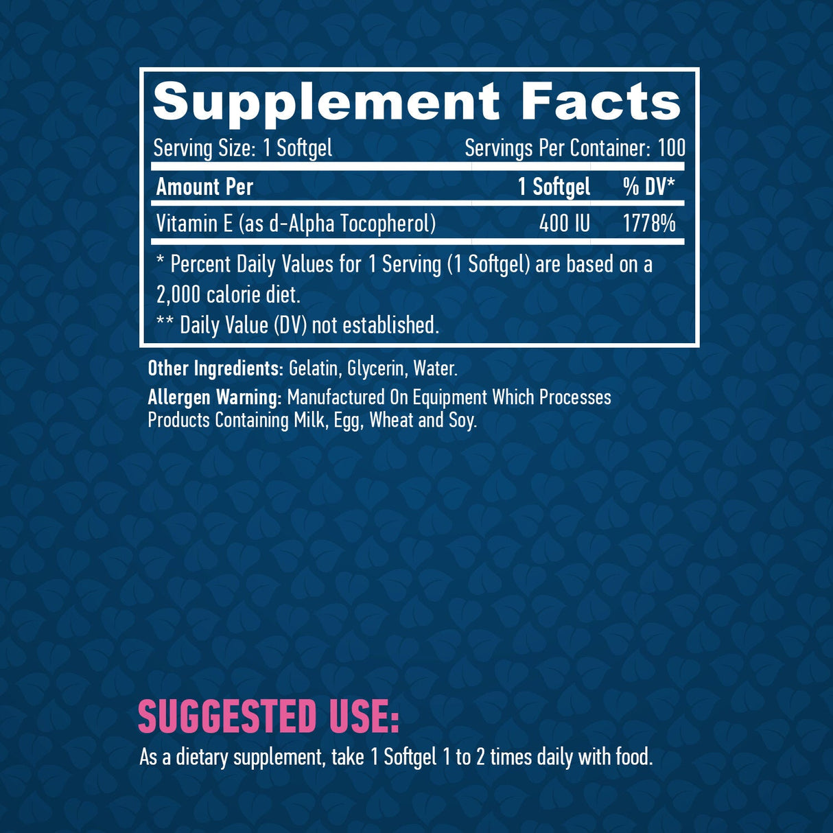 Vitamin E 400 IE/100 Kapseln