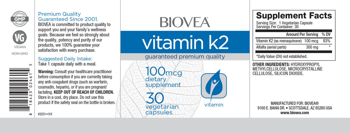 Vitamin K2 100 µg/30 Kapseln