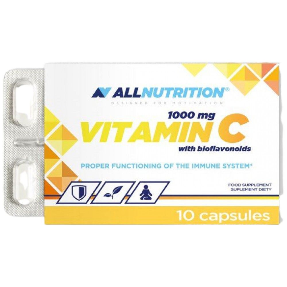 Vitamin C 1000 mg | mit Bioflavonoiden - 10 Kapseln