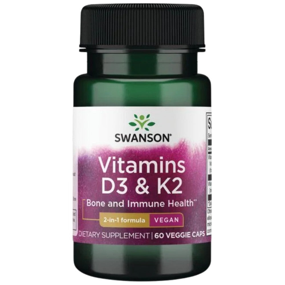 Vitamine D3 und K2 60 Kapseln