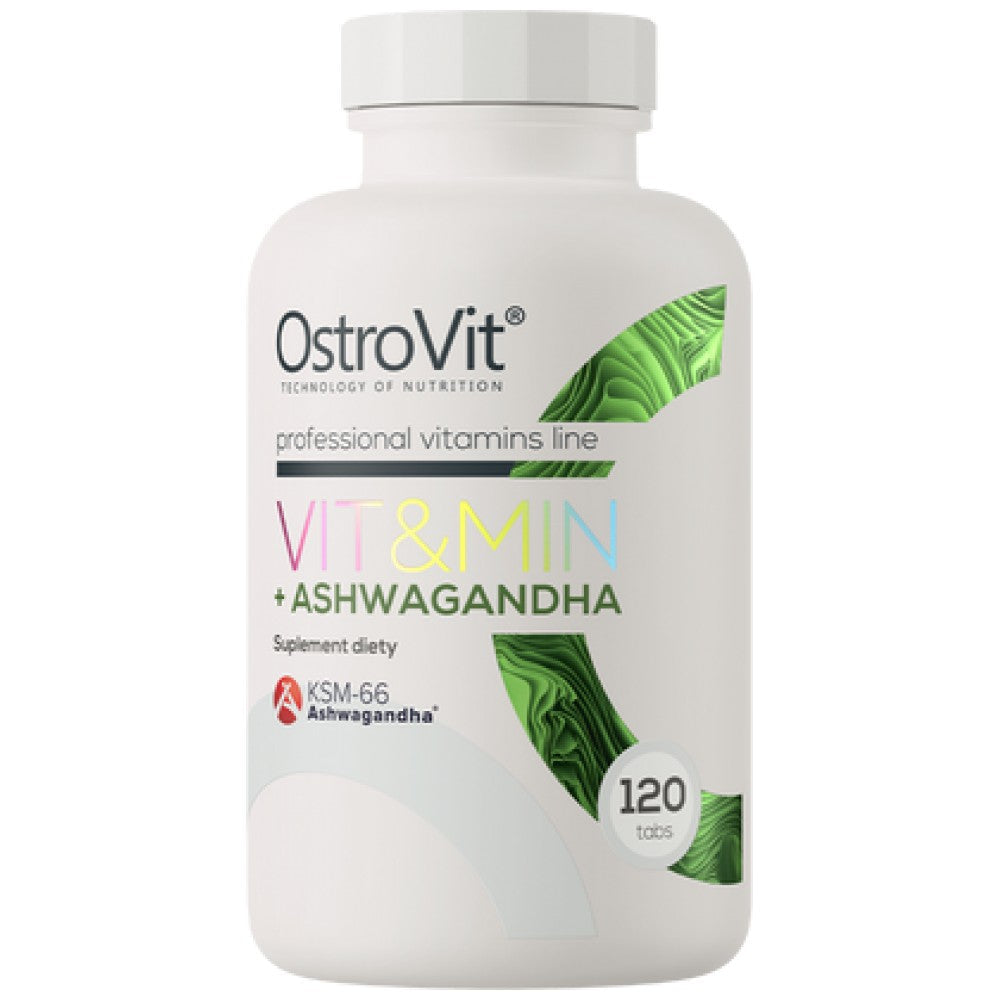 VitandMin + Ashwagandha | Multivitaminformel + KSM-66® 120 Tabletten