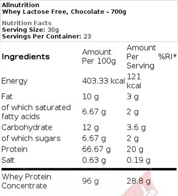 Molke | Laktosefreies Protein – 700 Gramm