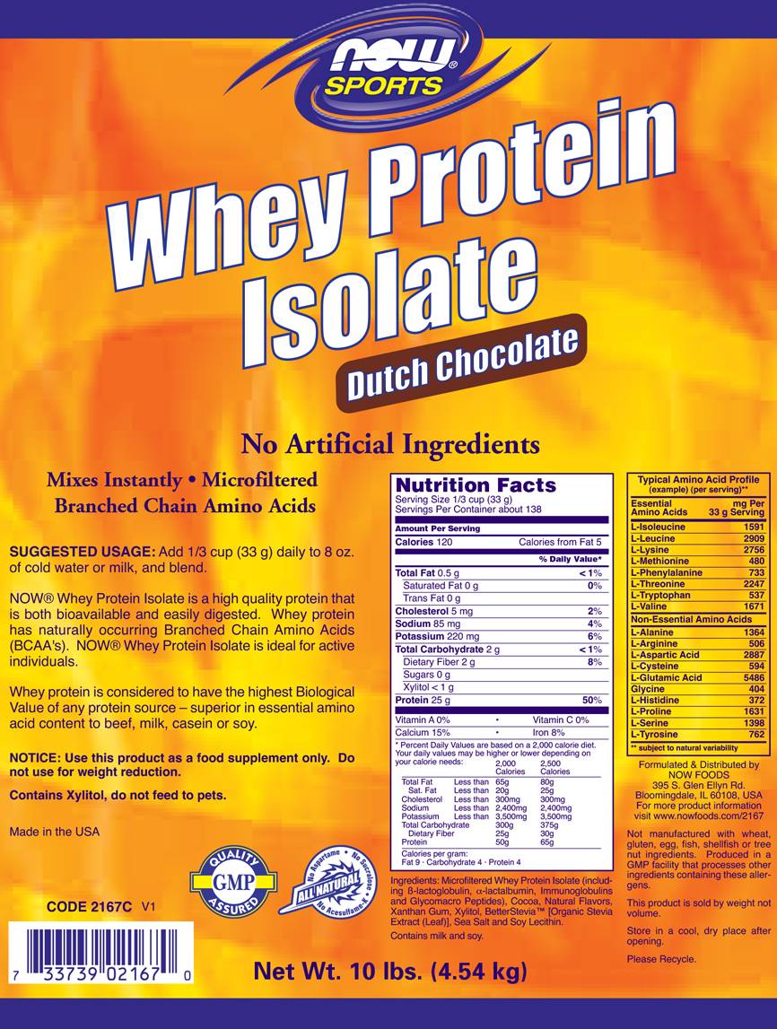 Molkenproteinisolat – 4536 Gramm