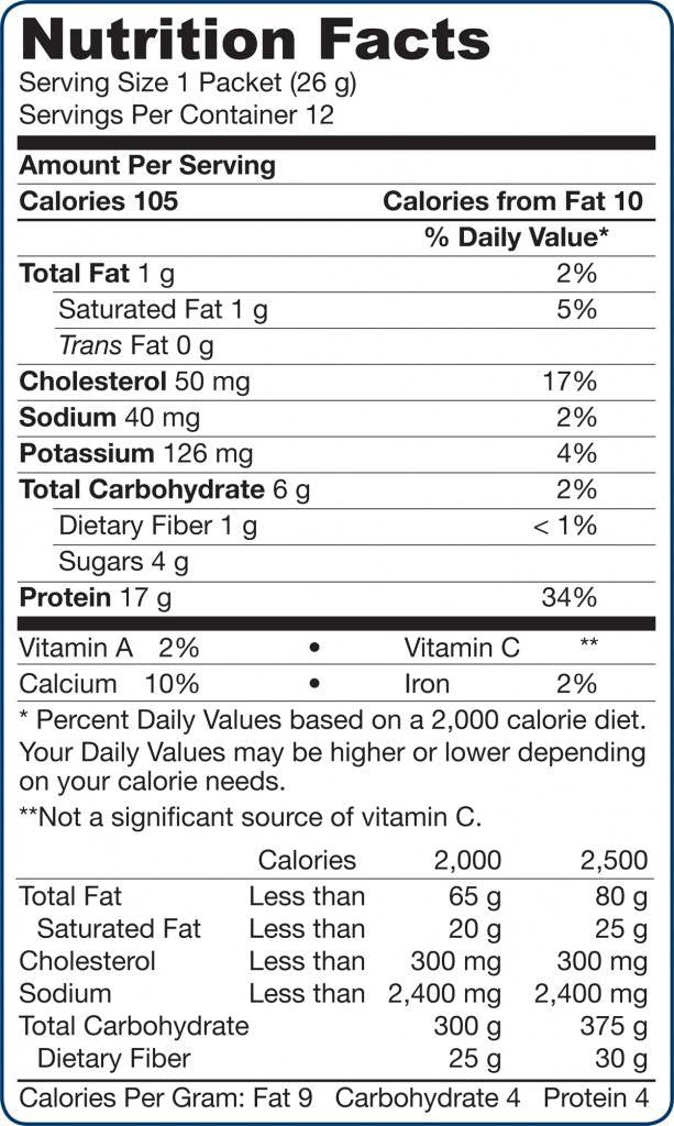 Molkenprotein – Vanille 12 x 26 Gramm
