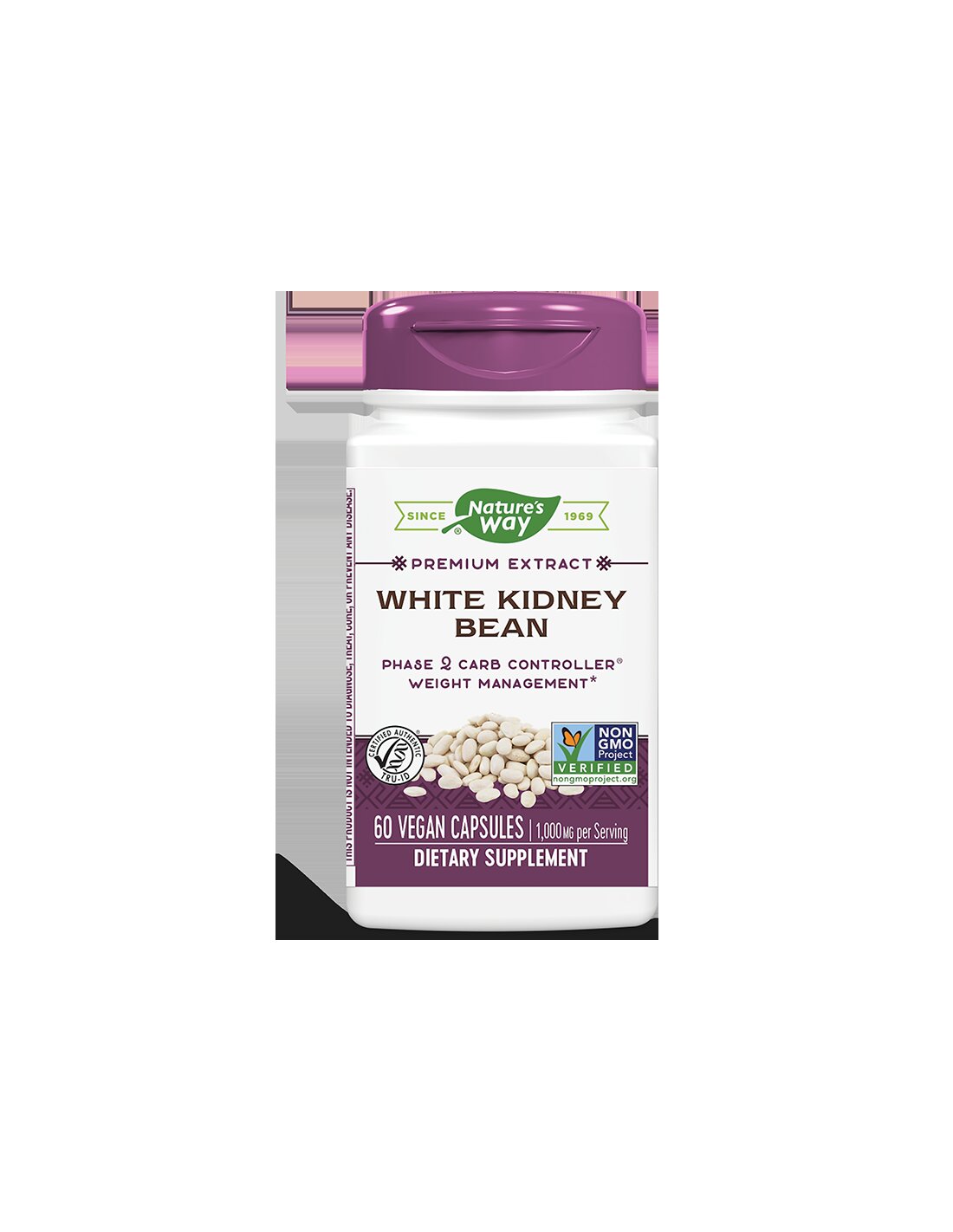 Weiße Kidneybohnen 500 mg x 60 Kapseln Nature's Way