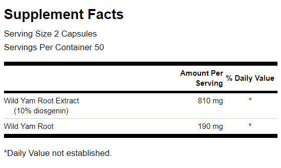 Wilde Yamswurzel 405 mg – 100 Kapseln