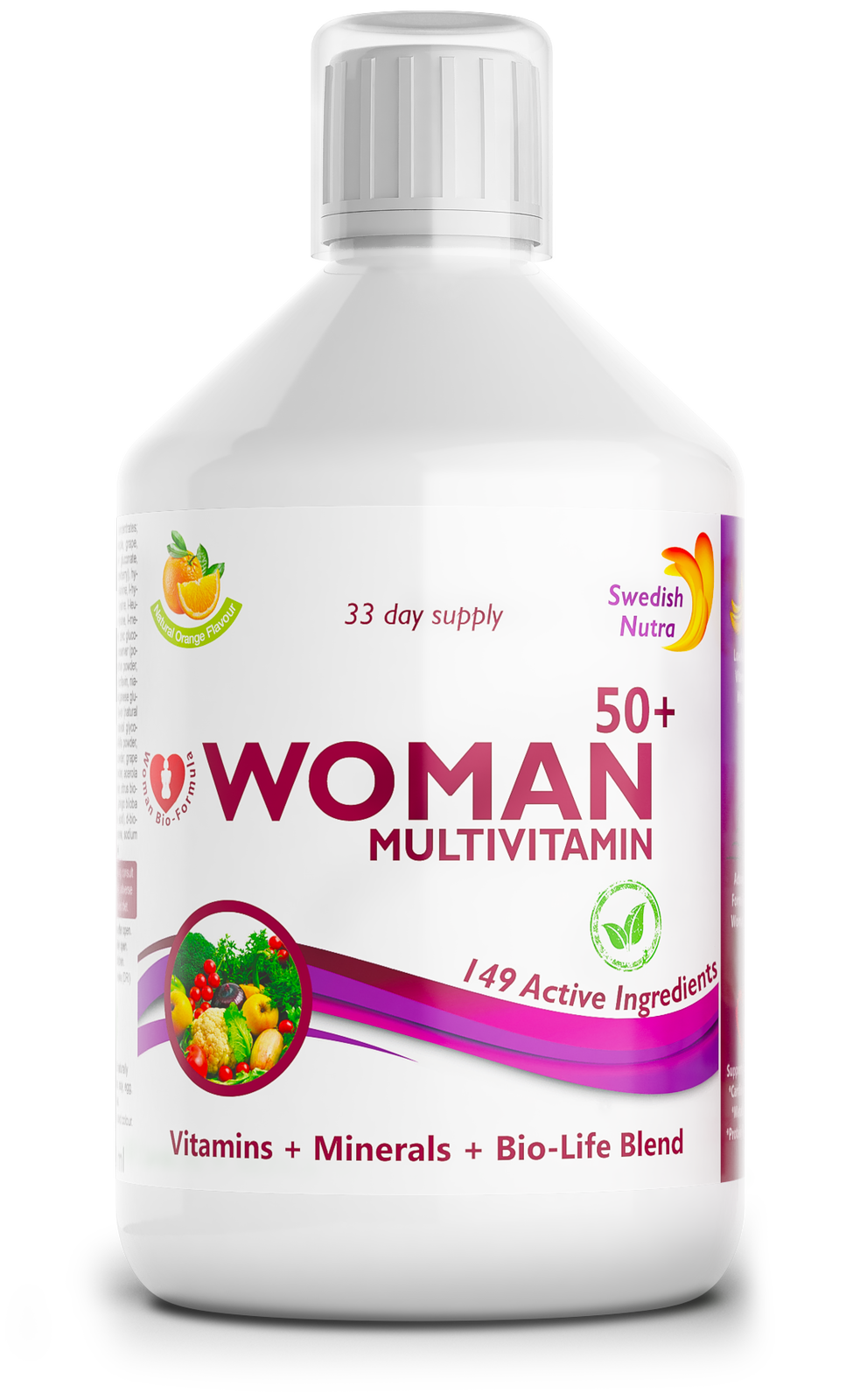 Frauen 50+ Multivitamine für Frauen mit Kollagen 1497 mg – 149 Wirkstoffe /500 ml/