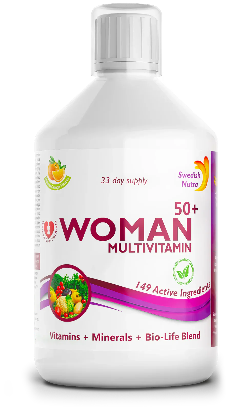 Frauen 50+ Multivitamine für Frauen mit Kollagen 1497 mg – 149 Wirkstoffe /500 ml/