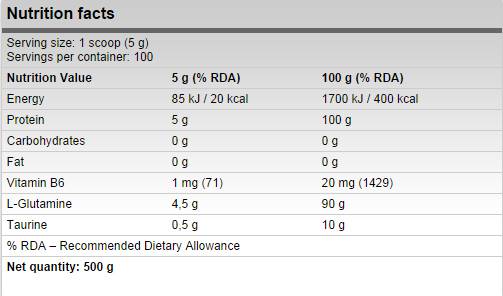 Xtreme Glutamin – 500 Gramm