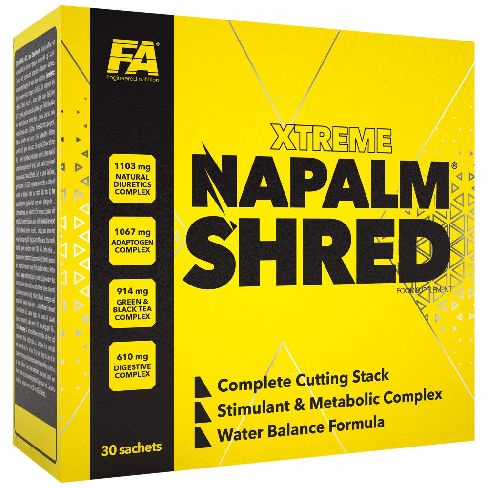 Xtreme Napalm Shred | Kompletter Schneidstapel – 30 Packungen