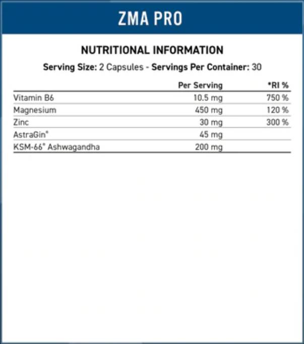 ZMA-Pro | mit KSM-66® Ashwagandha-Extrakt – 60 Kapseln
