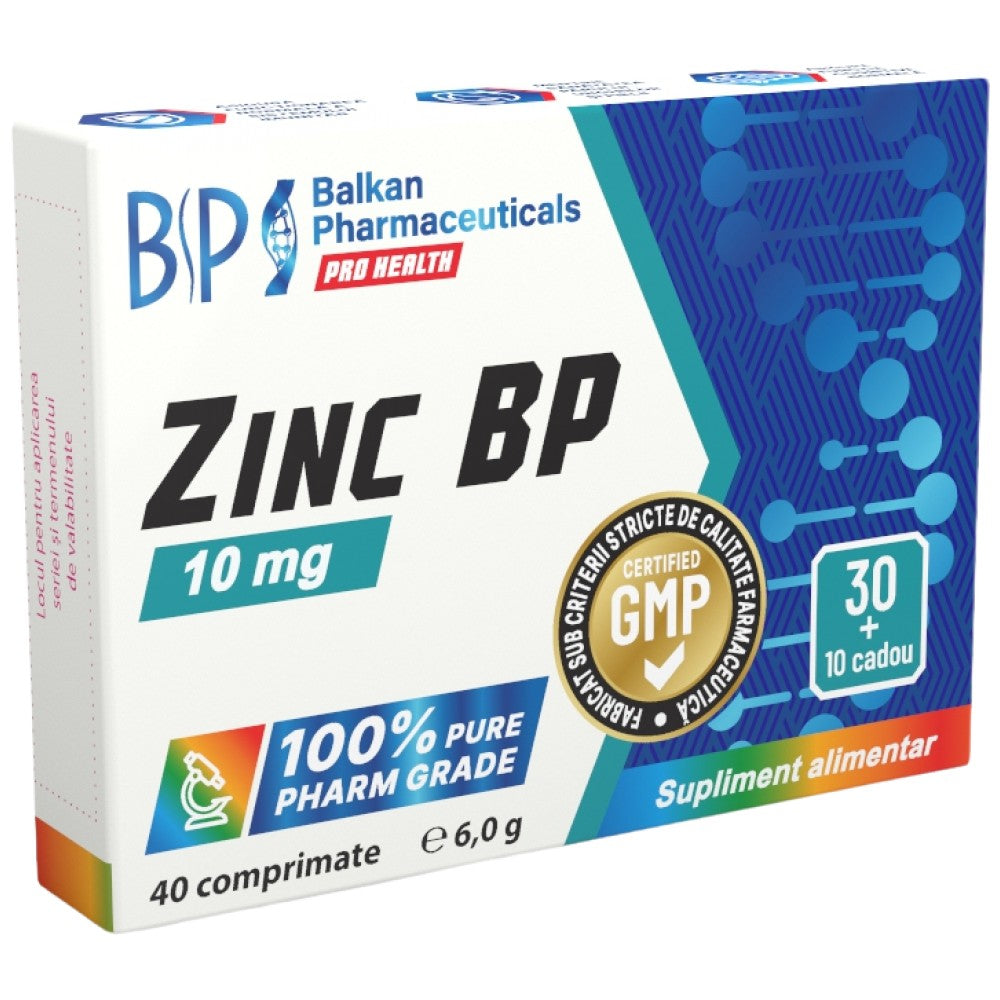 Zink BP 10 mg – 40 Tabletten