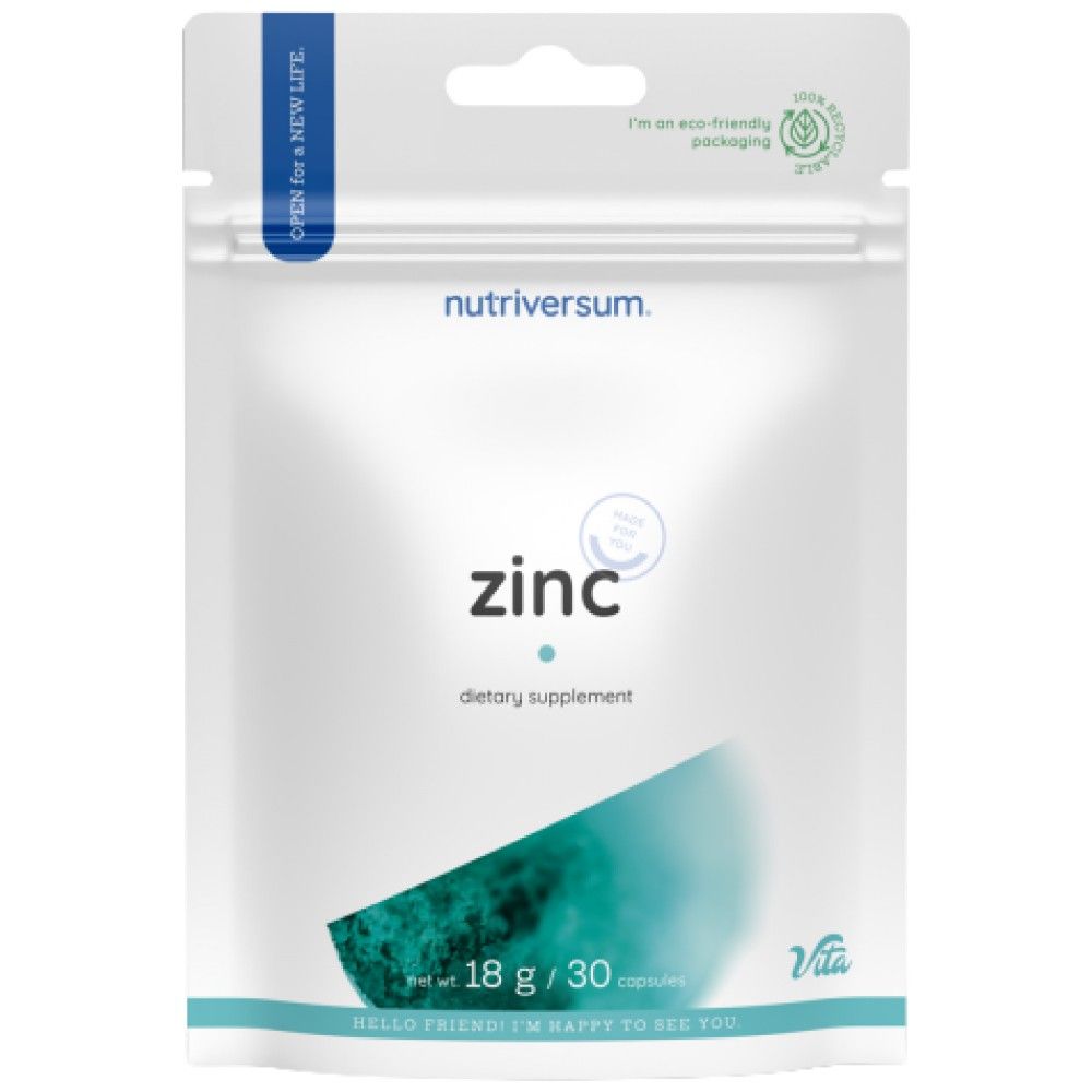 Zinkkappen | 25 mg Zinkoxid – 30 Kapseln