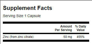 Zinkcitrat 50 mg./60 Kapseln - 0