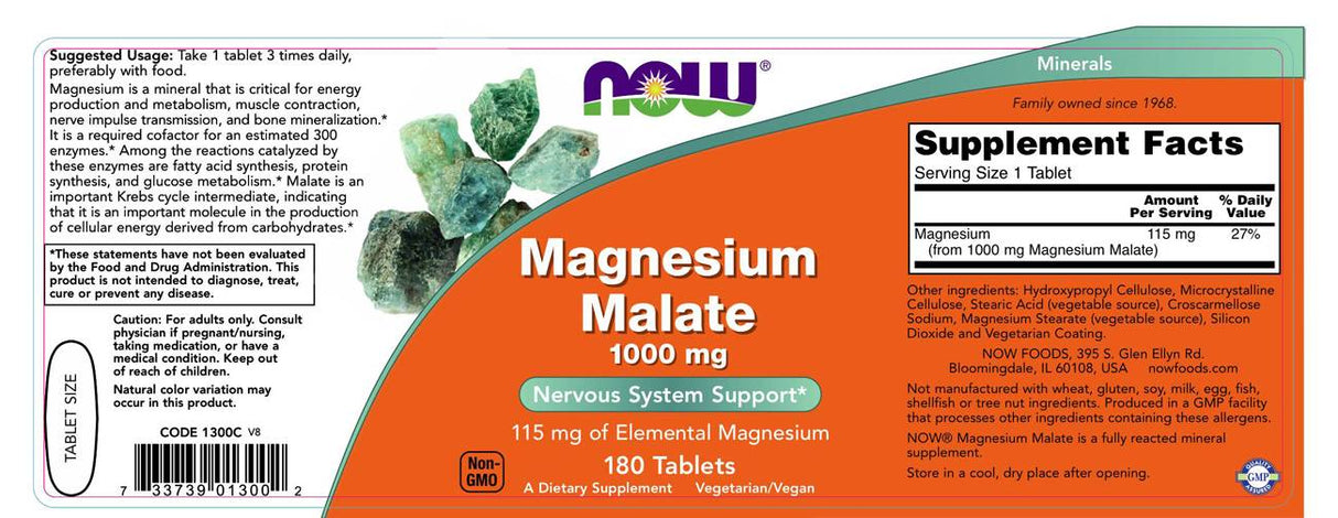 Magnesiummalat 1000 mg - 180 Tabletten