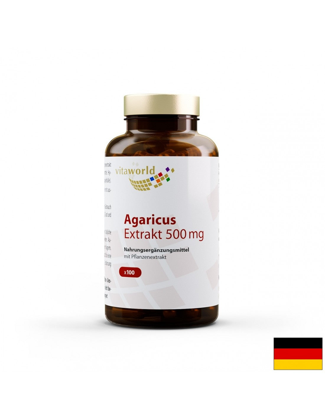 Agaricus -Extrakt 500 mg, 100 Kapseln