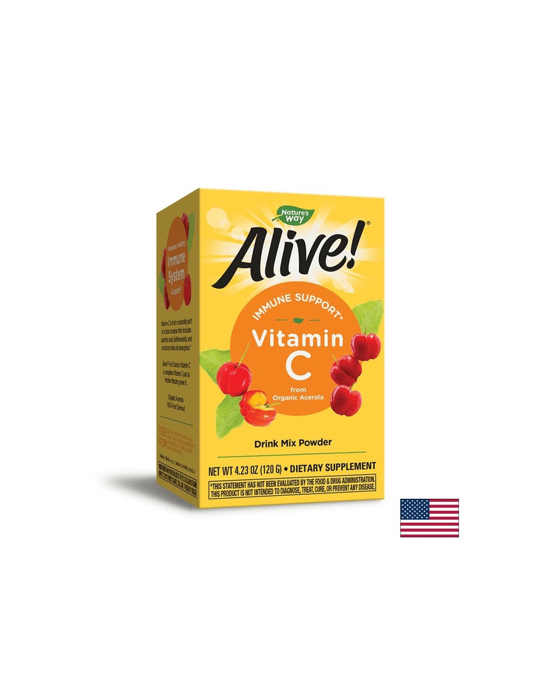 <tc>Alive</tc>! Vitamin C Pulver - 120 Gramm