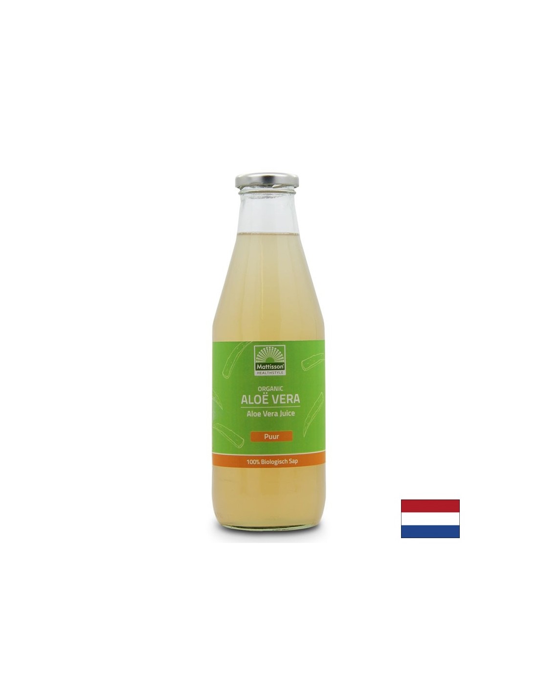 Organic aloe vera leaf juice - For oral and cosmetic use, 750 ml - Nutra Best Europe