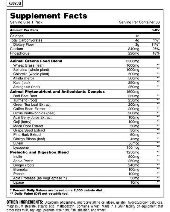 Tiergrün - 30 Päckchen