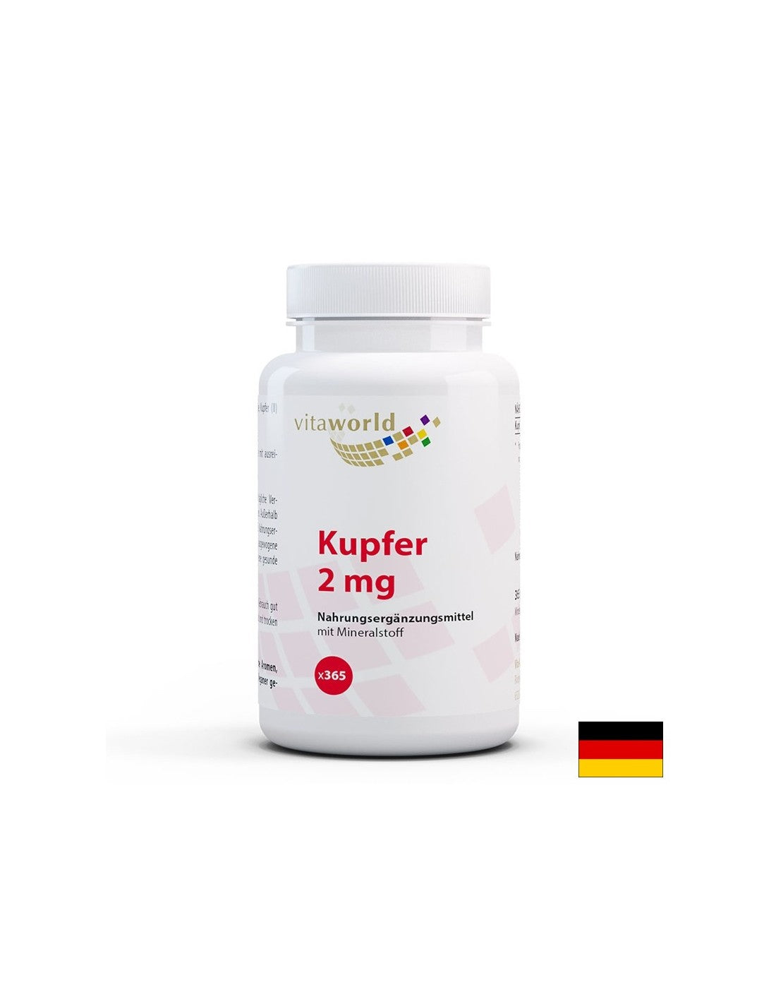 Antioxidans - Kupfer (Kupfergluconat), 2 mg x 365 Tabletten