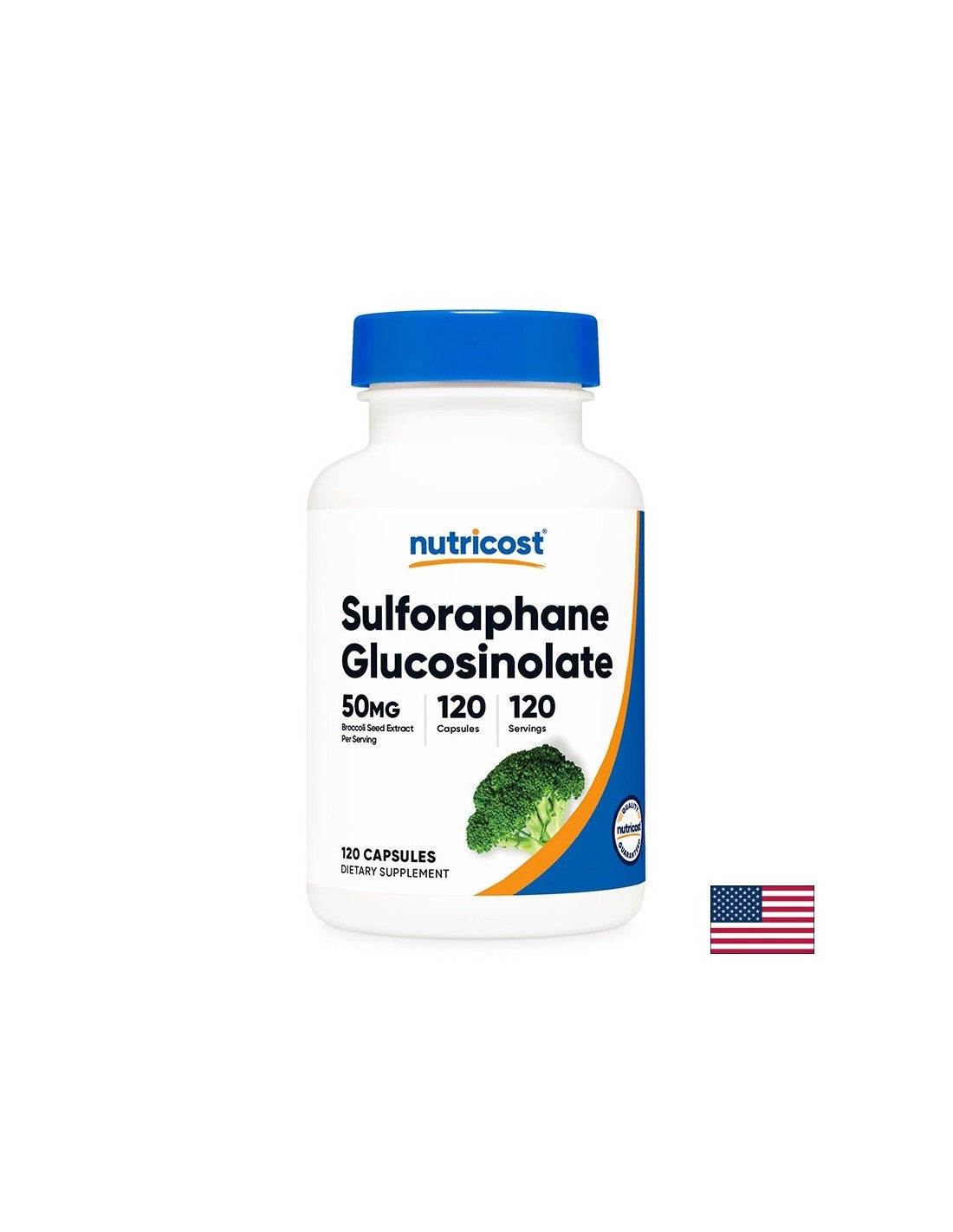 Antioxidans für Leber, Gehirn und Immunität - Sulforaphan -Glucosinolat, 50 mg x 120 Kapseln