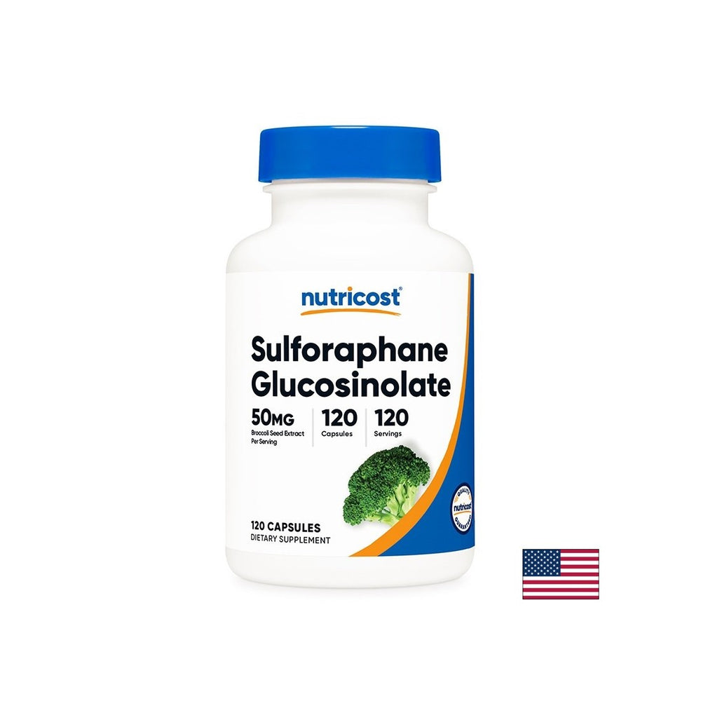 Antioxidans für Leber, Gehirn und Immunität - Sulforaphan -Glucosinolat, 50 mg x 120 Kapseln