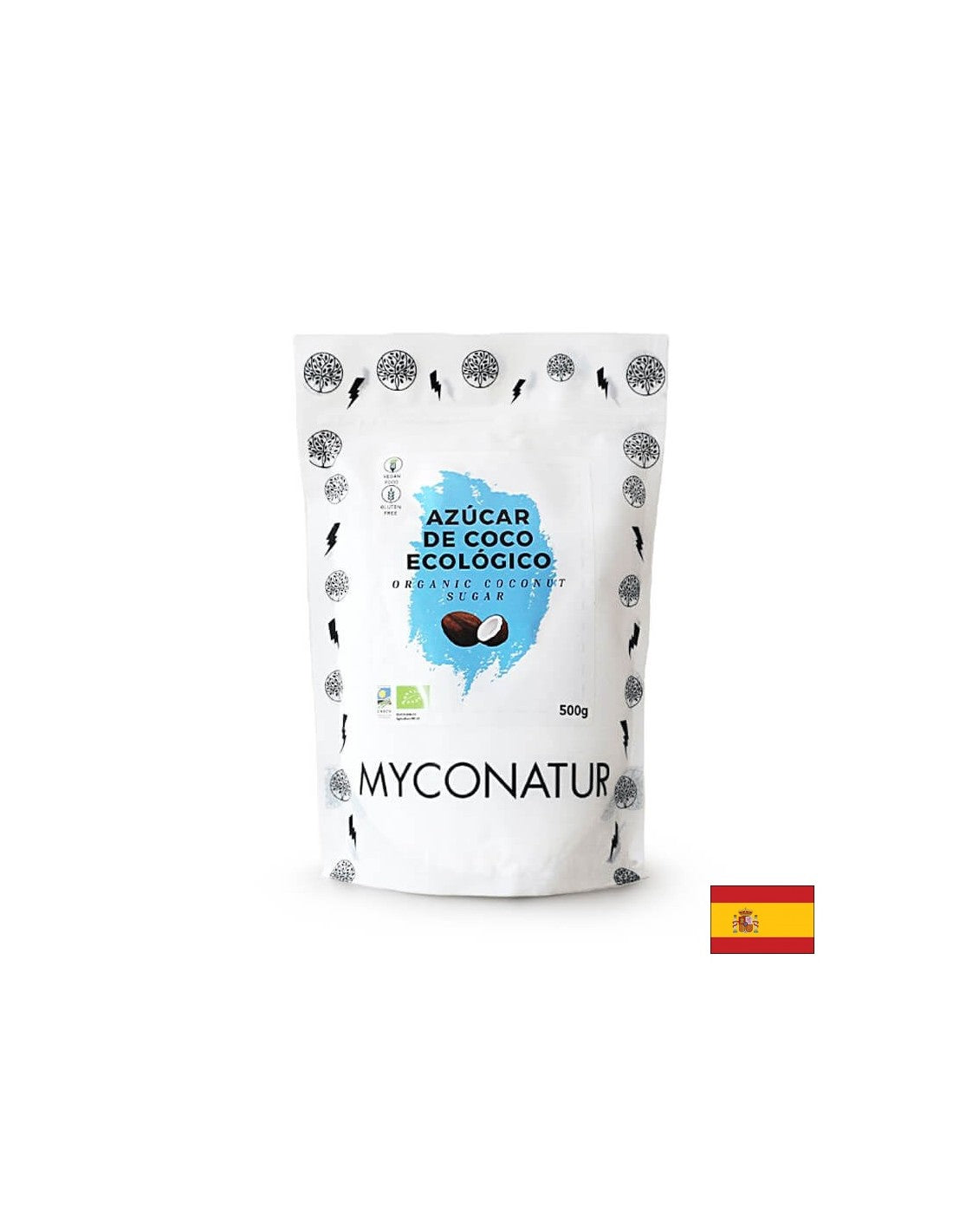 Azucar de coco, Bio – Bio-Kokoszucker, 500 g <tc>Myconatur</tc>