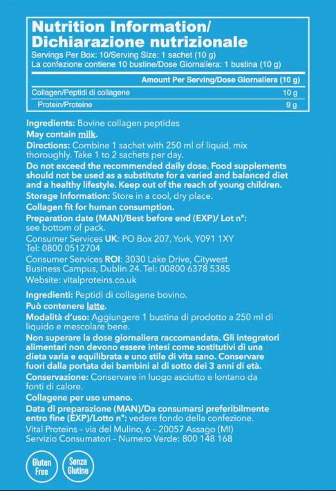 Kollagenpeptide Original | Haare, Haut und Nägel unterstützen - 10 x 10 Gramm