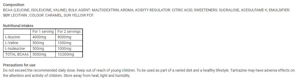 BCAA 8.1.1 Nullpulver - 500 Gramm