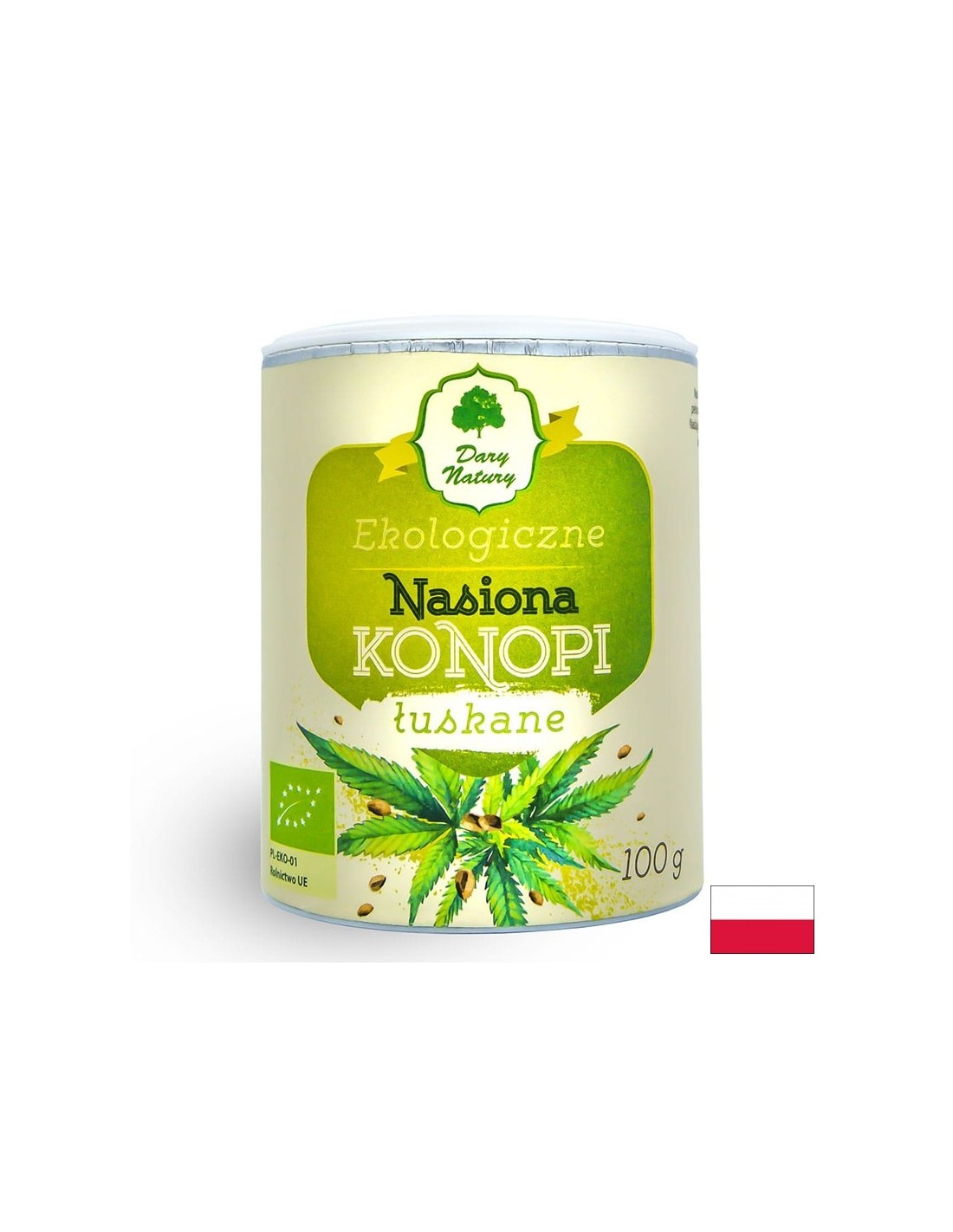 Schälte organische Hanfsamen, 100 g