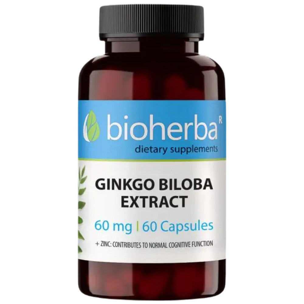 Ginkgo Biloba Extrakt 60 mg - 60 Kapseln