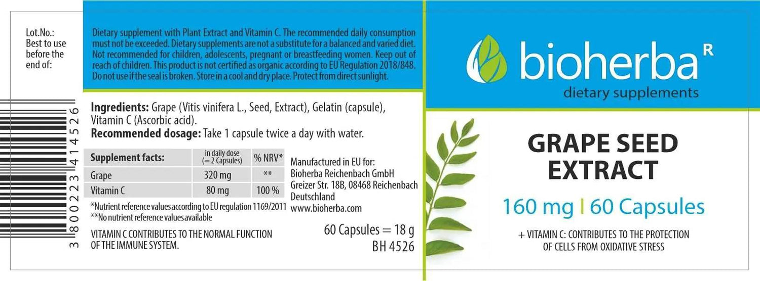Traubensamenextrakt 280 mg - 60 Kapseln