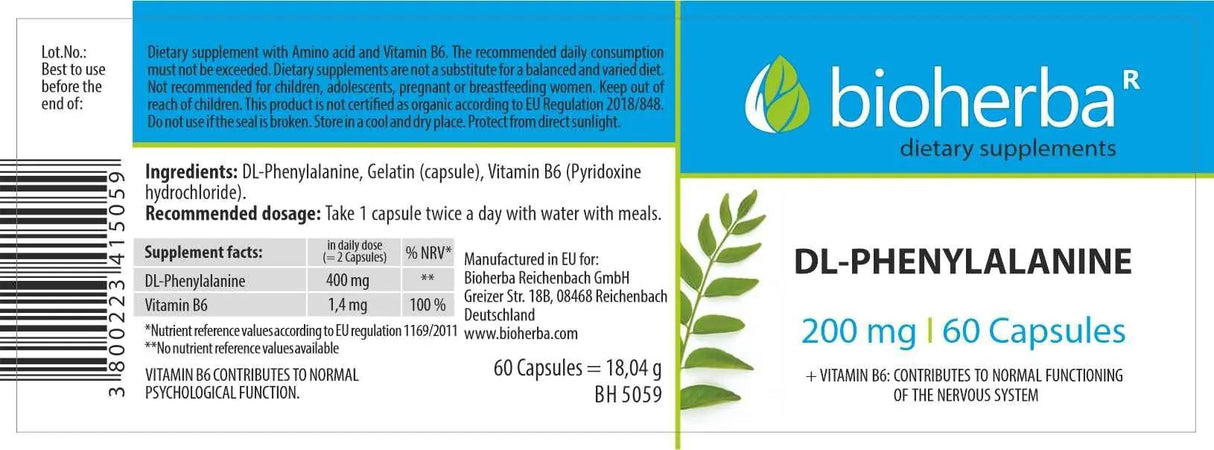 DL -Phenylalanin 200 mg - 60 Kapseln