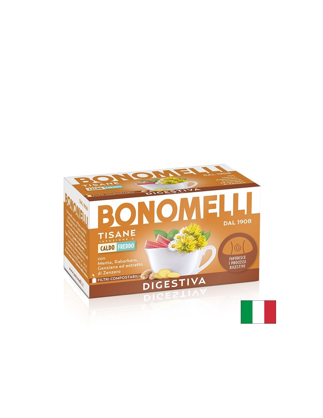 Kräuterverdauter Tee - Komfort und Leichtigkeit nach einer Mahlzeit, 16 Beutel