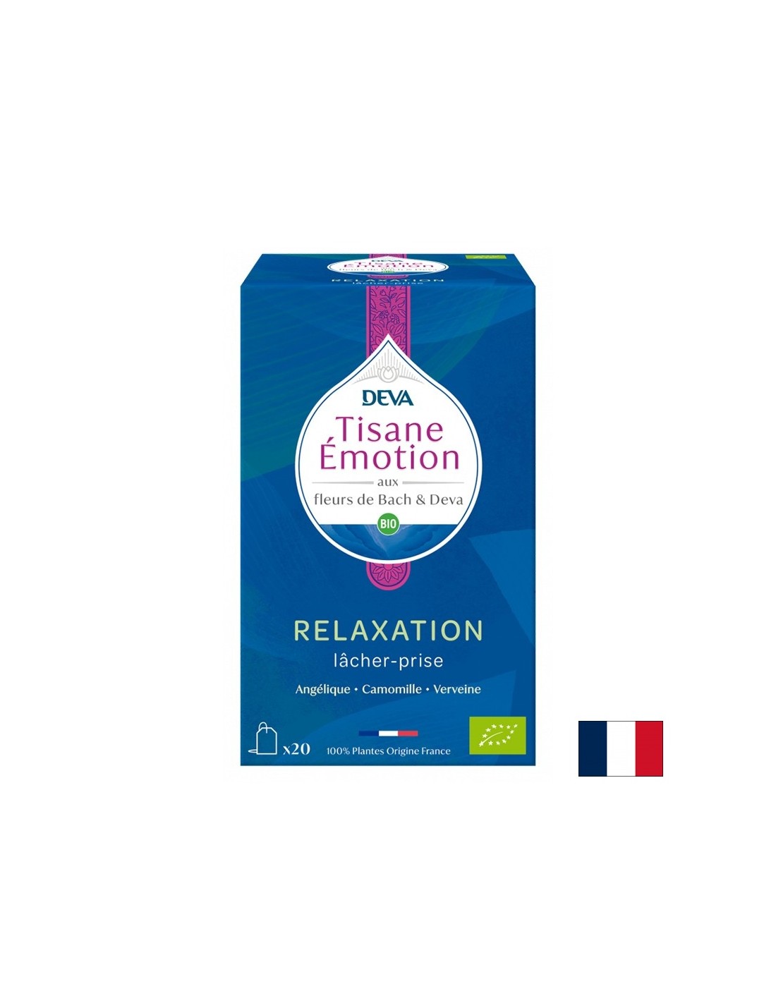 Kräutertee zur Entspannung (mit Blumenelixieren nach Dr. Bachs Methode), 20 Filtertaschen