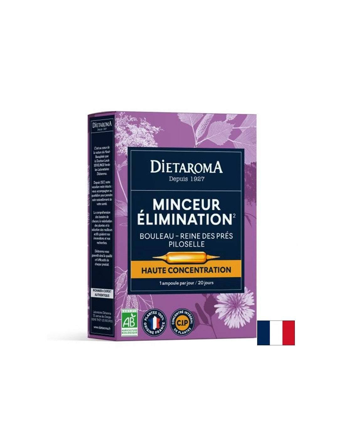 Kräuterformel für Gewichtsverlust (mit Birch-, Marsh -Ringelblumen- und Mausohren), 20 Trinkampullen