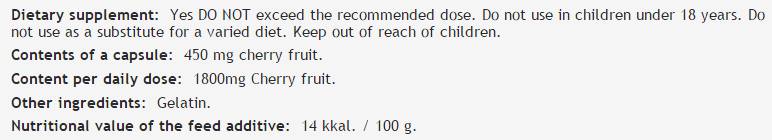 Schotte Kirsche 450 mg - 100 Kapseln